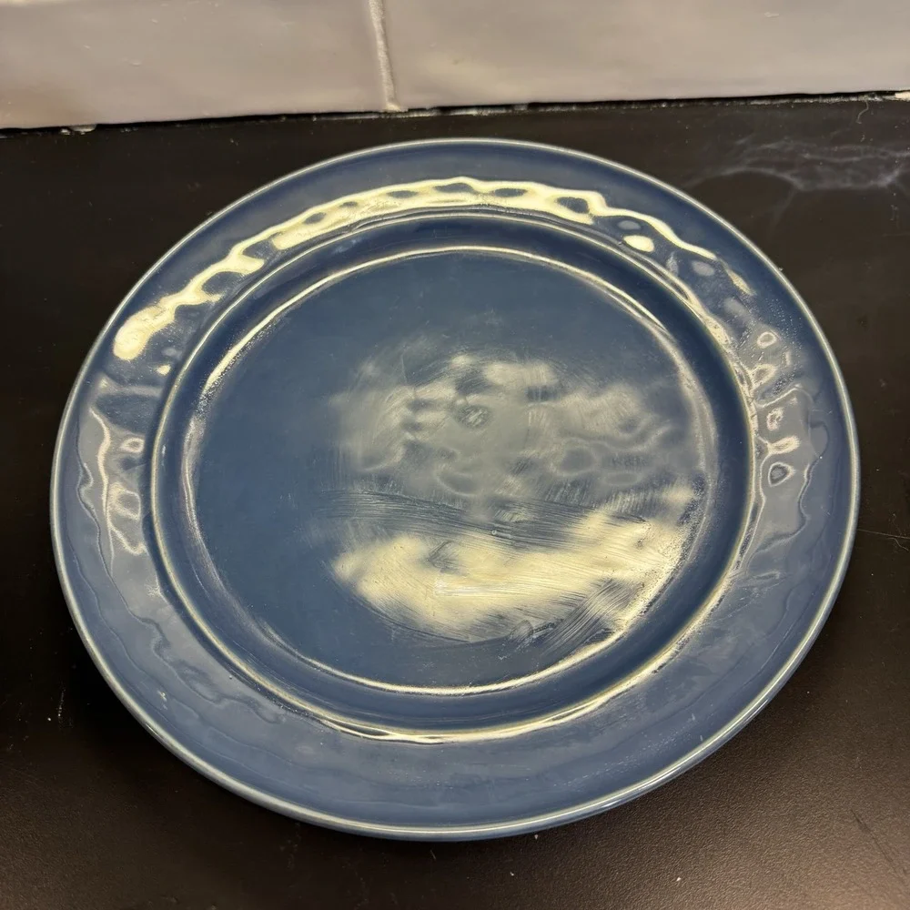 Pottery Barn Cambria Portugal Dinner plate Blue Set of 3